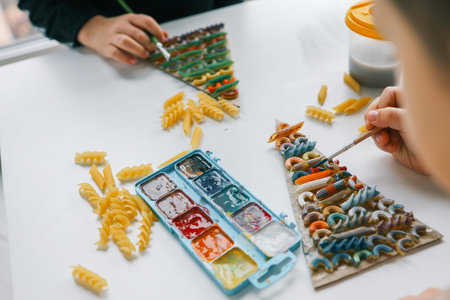 Sensory creative activity for children.の写真素材