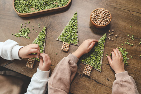 Idea for children's sensory creativity at home.