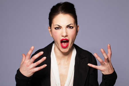 angry womanの写真素材