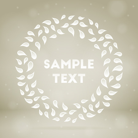 pattern round frame backgroundのイラスト素材