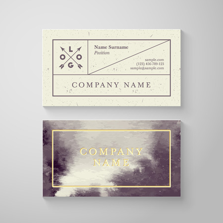 Trendy watercolor cross processing business card template. High quality design element Trendy watercolor cross processing business card template. High quality design element