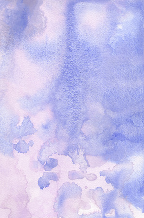 Watercolor Background Wash Gradient Purple Blue Lilacの写真素材