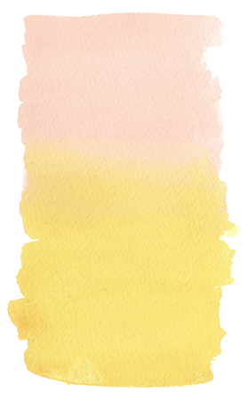 Watercolor Background Isolated Wash Gradient Yellow, Orange, Coralの写真素材