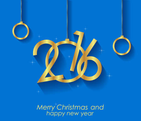 Merry Christmas and  New Year Background for your  invitations, festive poster.のイラスト素材