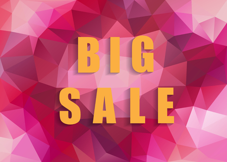 Big Sale background for your promotional posters, advertising shopping, discount banners.のイラスト素材