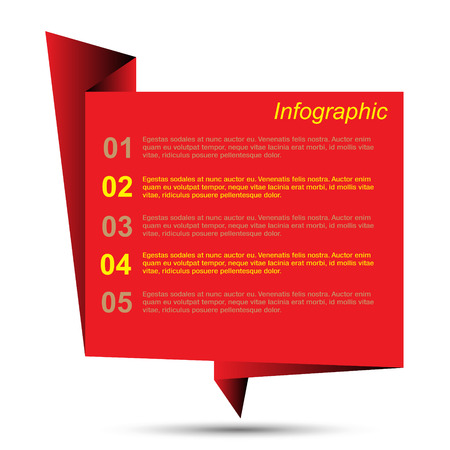 Modern Design Template can be used for info-graphics numbered banners horizontal cutout lines graphic or website layout vectorのイラスト素材