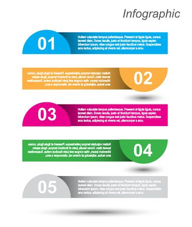 Modern Design Template, can be used for info-graphics, banners for web layout.のイラスト素材