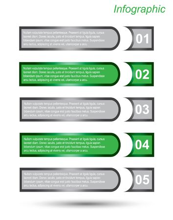 Modern Design Template, can be used for info-graphics, banners for web layout.のイラスト素材
