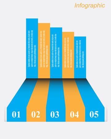 Info-graphic design template. Idea to display ranking and statistics.のイラスト素材
