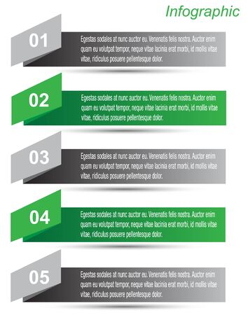 Modern Design Template, can be used for info-graphics, banners for web layout.のイラスト素材