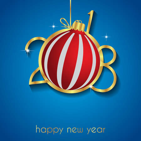 2018 Happy New Year background.のイラスト素材