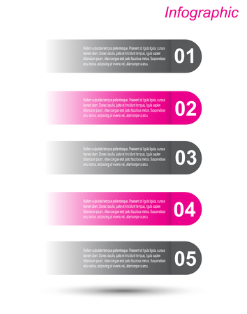 Modern Design Template, can be used for info-graphics, banners for web layout.のイラスト素材