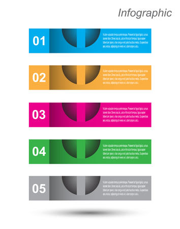 Modern Design Template, can be used for info-graphics, banners for web layout.のイラスト素材