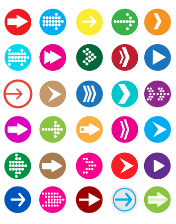 Arrow sign icon set.のイラスト素材