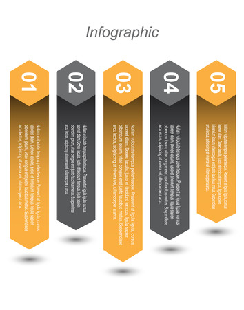 Info-graphic design template. Idea to display ranking and statistics.のイラスト素材