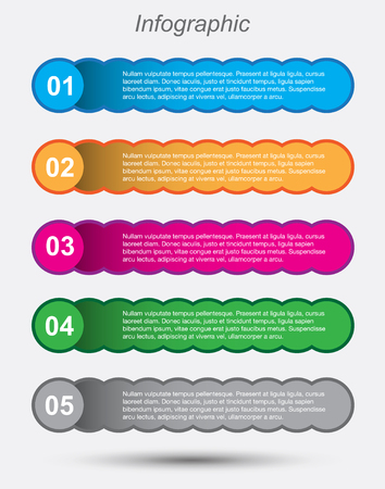Modern Design Template, can be used for info-graphics, banners for web layout.のイラスト素材