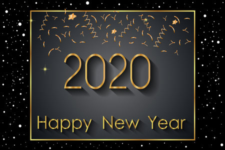 2020 Happy New Year background for your seasonal invitations, greetings cards or christmas.