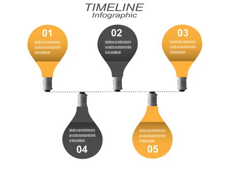Business Time line Infographics Designのイラスト素材