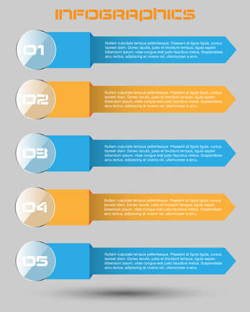 Modern Design Template, can be used for info-graphics, banners for web layout.のイラスト素材