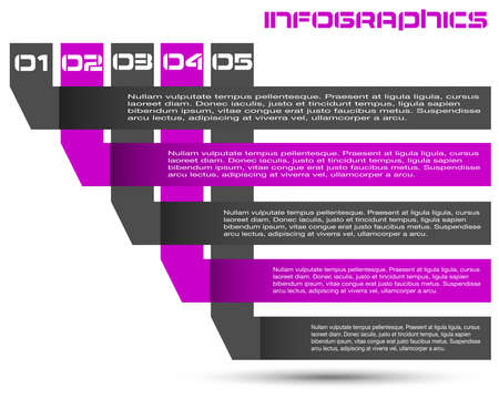 Infographic design template. Idea to display information, ranking and statistics.のイラスト素材