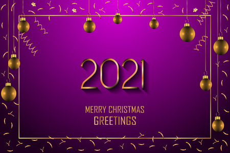 2021 Merry Christmas background for your seasonal invitations, festival posters, greetings cards.