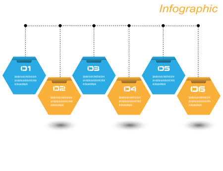 Infographic display  template. Idea to display information, ranking and statistics.のイラスト素材