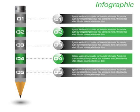 Infographic display  template. Idea to display information, ranking and statistics.のイラスト素材