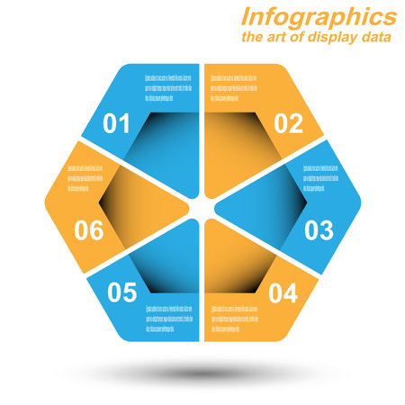 Infographic display  template. Idea to display information, ranking and statistics.のイラスト素材