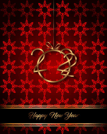 2022 Happy New Year background for your seasonal invitations, festive posters, greetings cards.のイラスト素材