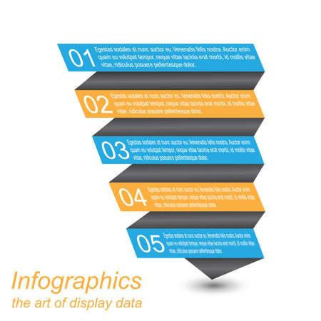Infographic  idea to display information, ranked and statistics.のイラスト素材