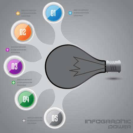 Collection Infographics with steps and options, banner  for  business design and website template.のイラスト素材