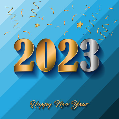 2023 Happy New Year background.