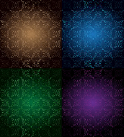 Collection seamlessly wallpaper, idea for background seasonal.のイラスト素材