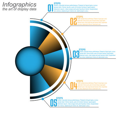 Infographic template for modern data visualization and ranking and statistics.の写真素材