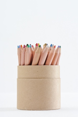 Color Pencil Against White Backgroundの写真素材