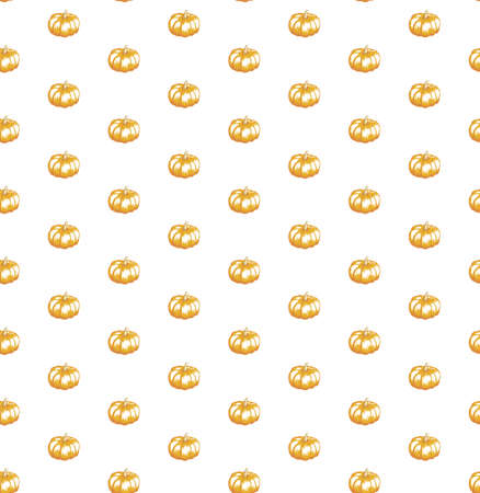 seamless pattern of cute Halloween pumpkinsのイラスト素材