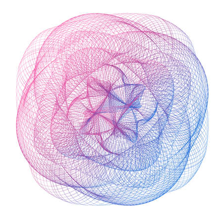 Vector Guilloche elements for certificate or diploma and currency designのイラスト素材