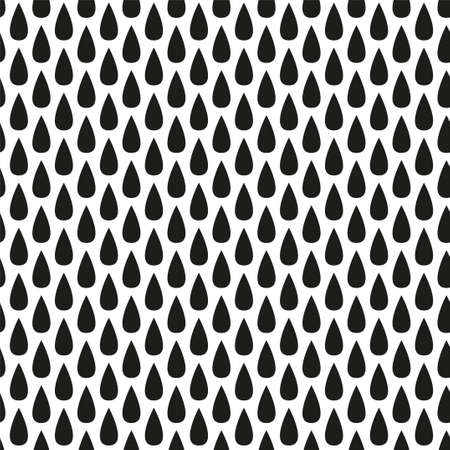 geometric seamless pattern black drops for designのイラスト素材
