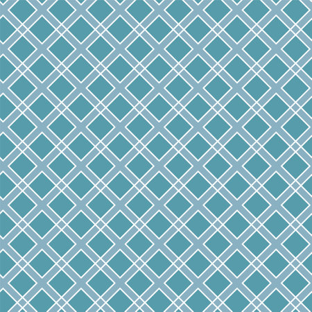 Vector seamless linear geometric pattern. Blue colorのイラスト素材