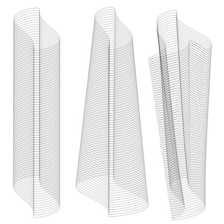 Set vector Guilloche elements for certificate or diploma and currency designのイラスト素材