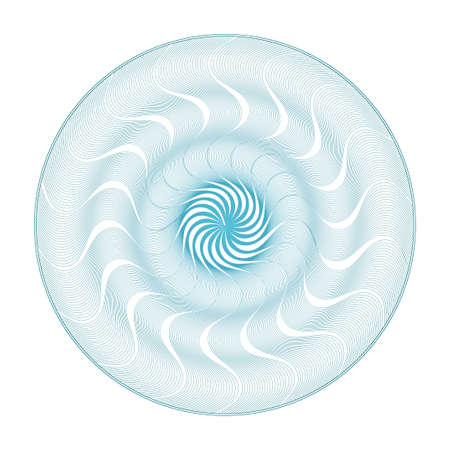 Vector Guilloche elements for certificate or diploma and currency designのイラスト素材