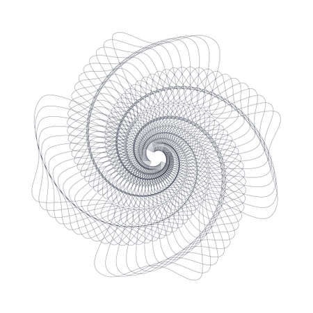 Vector Guilloche elements for certificate or diploma and currency designのイラスト素材