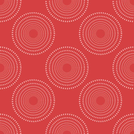 A seamless monochrome geometric pattern. Vector red abstract background.のイラスト素材