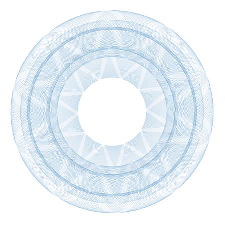 Vector Guilloche elements for certificate or diploma and currency designのイラスト素材