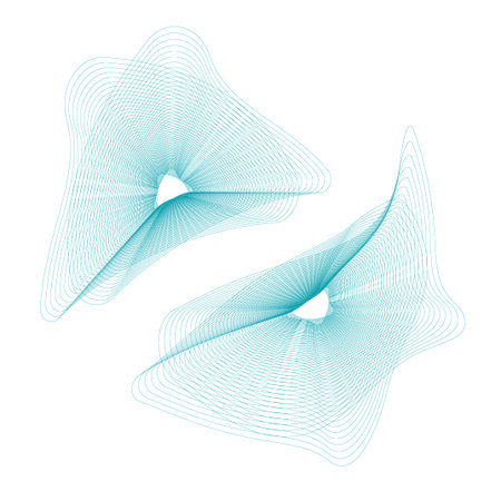 Vector Guilloche elements for certificate or diploma and currency design