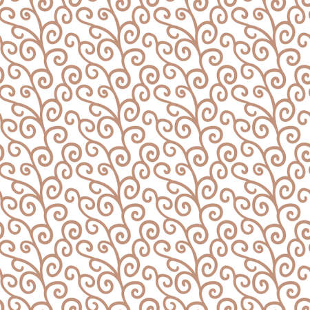 Vector drawing seamless pattern. Line hand drawn monochrome background. Ornament for fabric, wallpaper, packaging.のイラスト素材