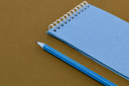 Top view spiral notebookの写真素材