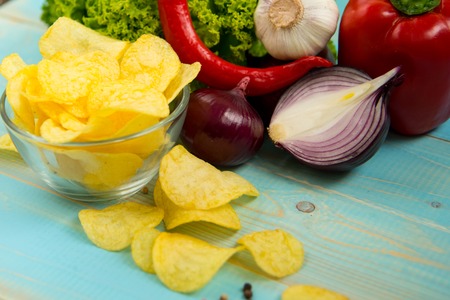 Potato Chipsの写真素材