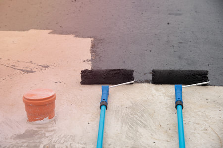 Two roller brush, tools for install waterproofing
