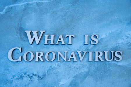 what is coronavirus word written on wooden letters.の写真素材
